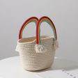 Wholesale of Cute Rainbow Cloud Grass Woven Bags Fashion