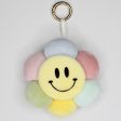 Wholesale 10PCS PACK Smiling Face Flower Plush Keychains Discount