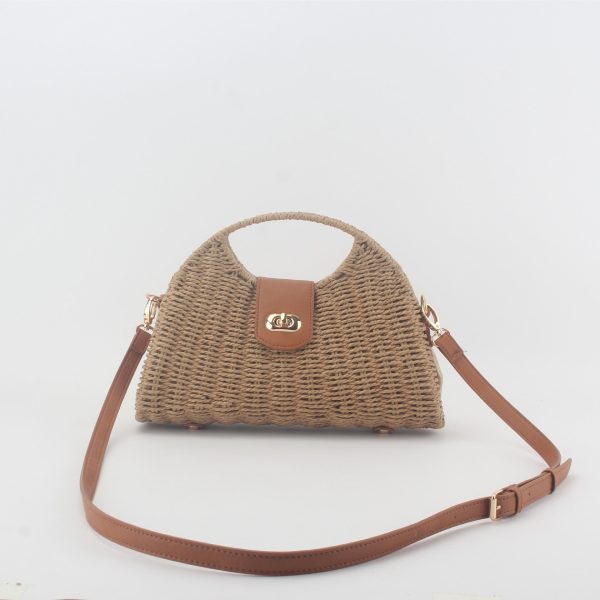 Wholesale Bamboo and Rattan Woven Bag Portable Large Capacity Crossbody Bag Tote Bag Cheap