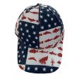 Wholesale American Flag Stars and Stripes Printed Baseball Cap Online Hot Sale