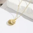 Wholesale shell photo box openable diy photo copper necklace Online