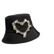 Wholesale Black Love Fisherman Hat Basin Hat Fashion