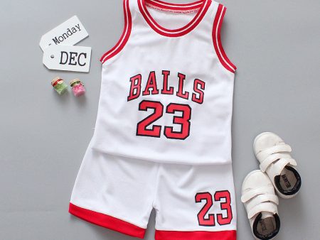 Wholesale Baby Cotton Basketball Suit Sets For Sale