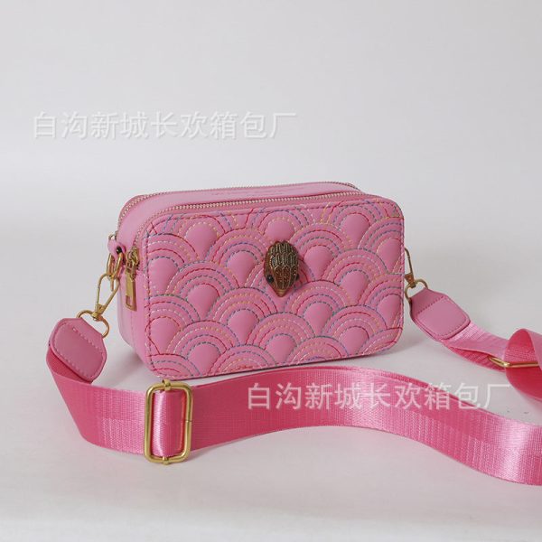 Wholesale Eagle Head Versatile Wide Shoulder Strap One Shoulder Crossbody PU Bag Fashion