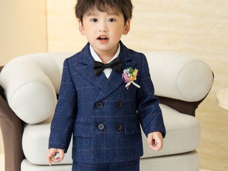 Wholesale of Boys  Polyester British Style Suit Sets Online now