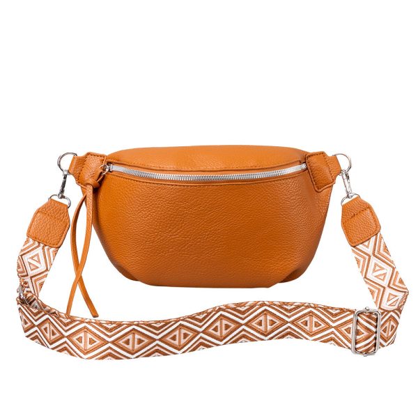 Wholesale Pu Leather Large Capacity Cross-body Pleated Waist Bag Online