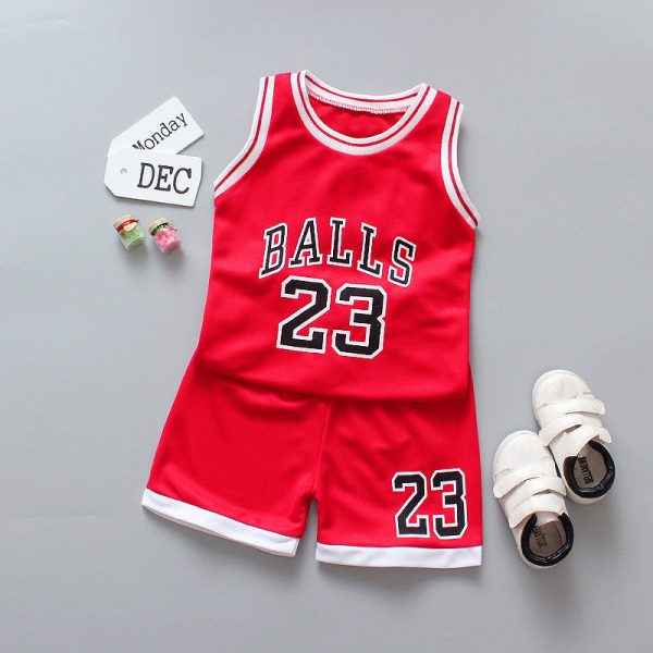 Wholesale Baby Cotton Basketball Suit Sets For Sale