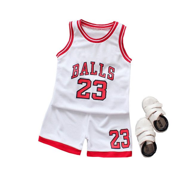 Wholesale Baby Cotton Basketball Suit Sets For Sale