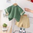 Wholesale Baby Cotton Polo Shirts and Shorts Sets Fashion