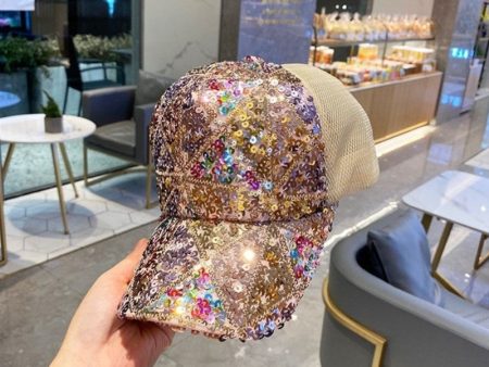 Wholesale Cotton Colored Sequin Duckbill Caps on Sale