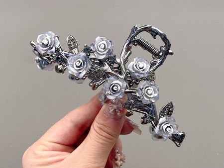 Wholesale Gothic Style Flower Full Branch Simple Metal Grabber Online now