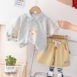 Wholesale Baby Cotton Polo Shirts and Shorts Sets Fashion