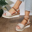 Wholesale Buckle Wedge Platform Sandals on Sale