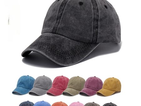 Wholesale Washed Cotton Embroidered Logo Baseball Caps on Sale