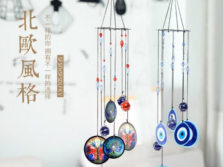 Wholesale Creative Printed Iron Sheet Metal Wind Chime Ornaments Online Hot Sale