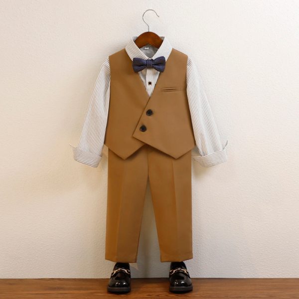 Wholesale Boys Polyester Vest Set For Discount