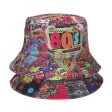 Wholesale Bucket Hat Retro Disco Party Pot Hat Graffiti Bucket Hat Fashion