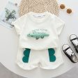 Wholesale Baby Cotton Three-dimensional Printed Casual Shorts Set Fashion