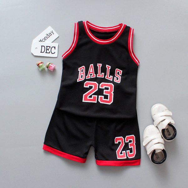 Wholesale Baby Cotton Basketball Suit Sets For Sale