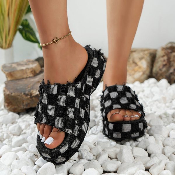 Wholesale Denim Platform Platform Sandals Cheap