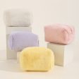 Wholesale Plush Soft and Waxy Solid Color Storage Toiletry Bag Online Sale