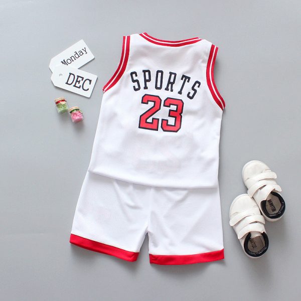 Wholesale Baby Cotton Basketball Suit Sets For Sale