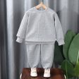 Wholesale Autumn Children s Polyester Casual Hoodie Two-piece Set Cheap