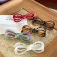 Wholesale Acetate Duckbill Clip Sweet Hollow Bow Hair Clip Hot on Sale