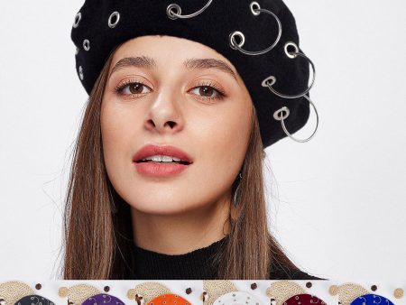 Wholesale Vintage Pumpkin Polyester Berets Sale