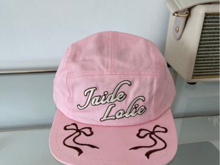 Wholesale Bow Embroidery Flat Brim Baseball Cap Online