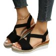 Wholesale Flat Wedge Heel Fish Mouth Casual Sandals For Discount