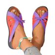 Wholesale Bow Summer Versatile Comfortable Loophole Roman Shoes on Sale