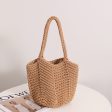 Wholesale Single Shoulder Crochet Vacation Beach Grass Woven Bags Online Hot Sale