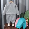 Wholesale Autumn Children s Polyester Casual Hoodie Two-piece Set Cheap