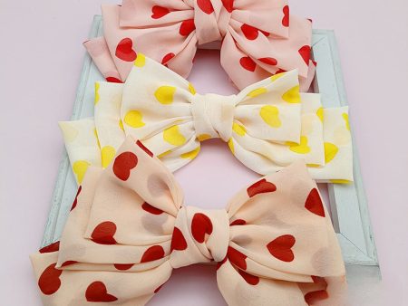 Wholesale Bow Ponytail Love Polka Dot Spring Clip Cheap