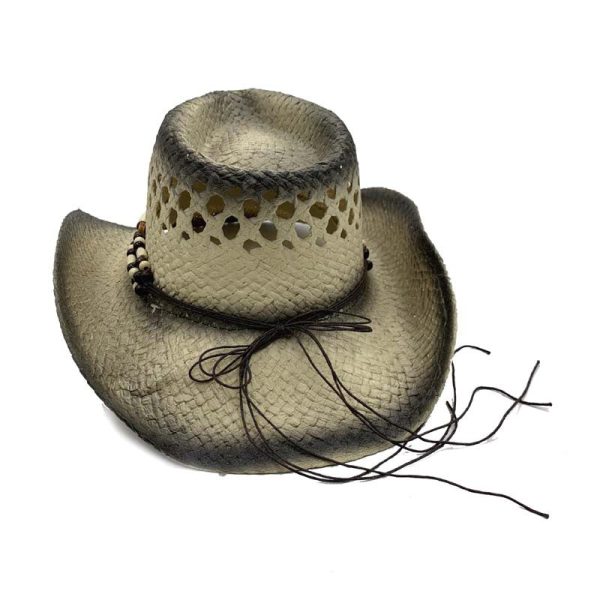 Wholesale Ethnic Style Hollowed Out Western Straw Woven Cowboy Hats Sale