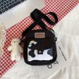 Wholesale nylon cute cow pattern shoulder crossbody bag Fashion