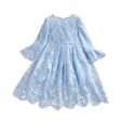 Wholesale Children s Short Sleeved Lace Polyester Dresses Supply