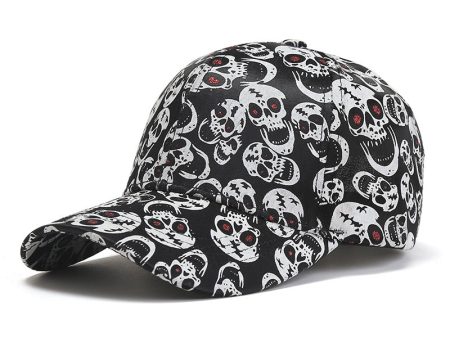 Wholesale of Halloween Skull Cotton Baseball Caps Cheap