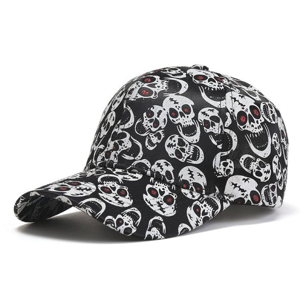 Wholesale of Halloween Skull Cotton Baseball Caps Cheap