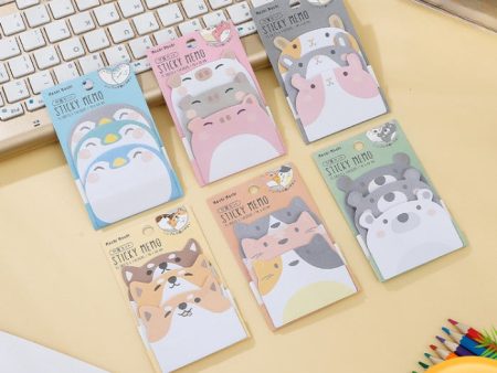 Wholesale of Paper Cartoon Animal Shaped Sticky Notes Sale