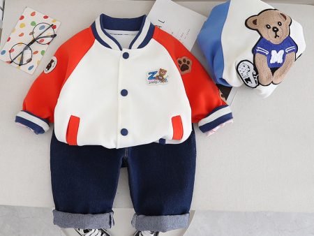 Wholesale Children s Cotton Casual Jackets and Pants Sets Sale