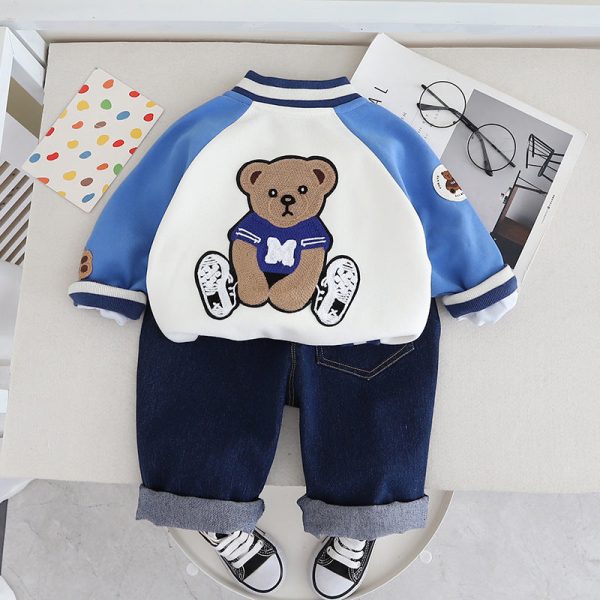 Wholesale Children s Cotton Casual Jackets and Pants Sets Sale