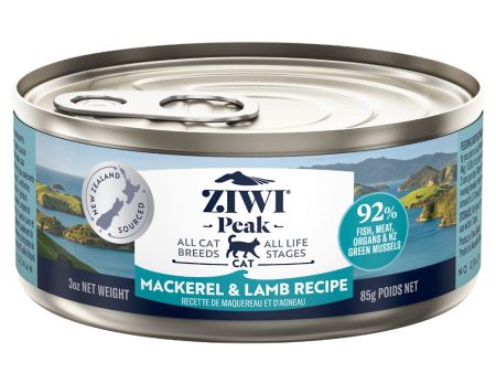 20% OFF: ZiwiPeak Mackerel & Lamb Grain-Free Canned Cat Food 85g on Sale