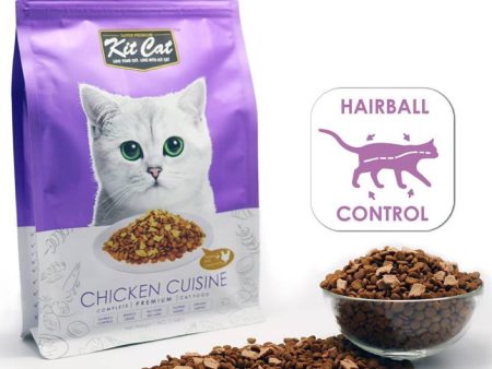 FREE TREATS: Kit Cat Chicken Cuisine Dry Cat Food on Sale