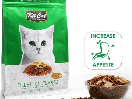 FREE TREATS: Kit Cat Fillet  O  Flakes Dry Cat Food Cheap