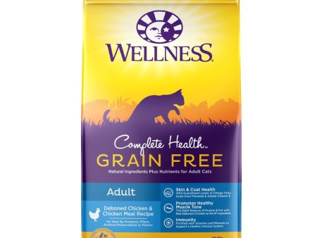 20% OFF: Wellness Complete Health Grain Free Adult Deboned Chicken & Chicken Meal Dry Cat Food 11.5lb Supply